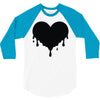 dripping heart melting heart 3/4 Sleeve Shirt