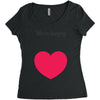 We're Hungry with Heart Women's Triblend Scoop T-shirt