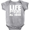 ow life begins at 18 meters Baby Onesie