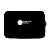 please stop talking it's too early coffee Laptop sleeve