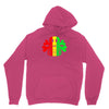 rasta skull and crossbones reggae dub club rave Unisex Hoodie