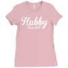 hubby since 2015 funny Ladies Fitted T-Shirt