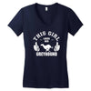 This Girl Loves Her Greyhound Women's V-Neck T-Shirt