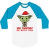 may christmas be with you 3/4 Sleeve Shirt