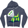 scratchy Zipper Hoodie