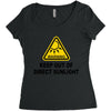 keep out of direct sunlight Women's Triblend Scoop T-shirt