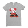 happy halloween clown Ladies Fitted T-Shirt