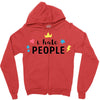 I Hate People Zipper Hoodie