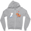 optimistic courtship Zipper Hoodie