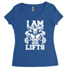 i am the one who lifts Women's Triblend Scoop T-shirt