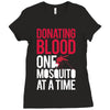 donating blood one mosquito funny Ladies Fitted T-Shirt