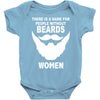 funny beards printed Baby Onesie