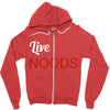 live noods Zipper Hoodie