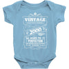 Vintage Aged To Perfection 2000 Baby Onesie