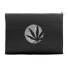 cannabis fingerprinting (white) Accessory Pouches