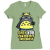protect the forest (2) Ladies Fitted T-Shirt