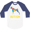 boxers support autism awareness 3/4 Sleeve Shirt