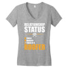 relationship status taken by a roofer Women's V-Neck T-Shirt