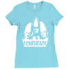 coneheads   eierkopf retro kult serie lustig dickkopf glatze Ladies Fitted T-Shirt