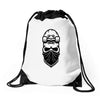 skate skull Drawstring Bags