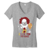 it pennywise clown Women's V-Neck T-Shirt