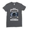 Never Underestimate A Man Who Watches Black Mirror And Was Born in Ladies Fitted T-Shirt