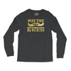 funny black mustache may the stache be with you Long Sleeve Shirts