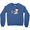 Cute Baby Painter's Dad Love Crewneck Sweatshirt