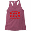 my heart is filled with love Racerback Tank