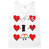ls lesbian full heart Tank Top