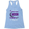i love someone with pancreatic cancer to the moon &amp; back to infinity Racerback Tank