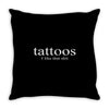 tattoos Throw Pillow