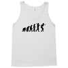 evolution of table tennis or ping pong mens black t shirt top Tank Top