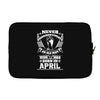 Never Underestimate Old Man Who Was Born April Laptop sleeve