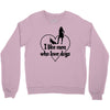 i like men who love dogs Crewneck Sweatshirt