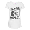 help me stack overflow youre myo nly hope Maternity Scoop Neck T-shirt