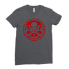red skull logo avengers marvel comics gift Ladies Fitted T-Shirt