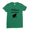 Daddy Bear - Baby Bear Custom Name Ladies Fitted T-Shirt