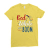 4th of July Ladies Fitted T-Shirt