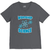 science worship funny geek atheist anti religion V-Neck Tee