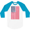 t-rex vintage american flag 3/4 Sleeve Shirt