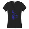 my cat was pight about you Women's V-Neck T-Shirt