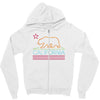 neon sign california Zipper Hoodie