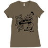 trollface steamboat Ladies Fitted T-Shirt
