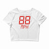 back to the future movie inspired tshirt Crop Top