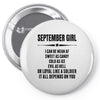 Super September Girl Pin-back button