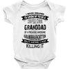 Super Cool Granddad Of A Freaking Awesome Granddaughter Baby Onesie