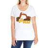 dig deep gold rush Ladies Curvy T-Shirt