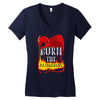 burn the patriarchy Women's V-Neck T-Shirt