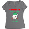 christmas baking team crew elf Women's Triblend Scoop T-shirt